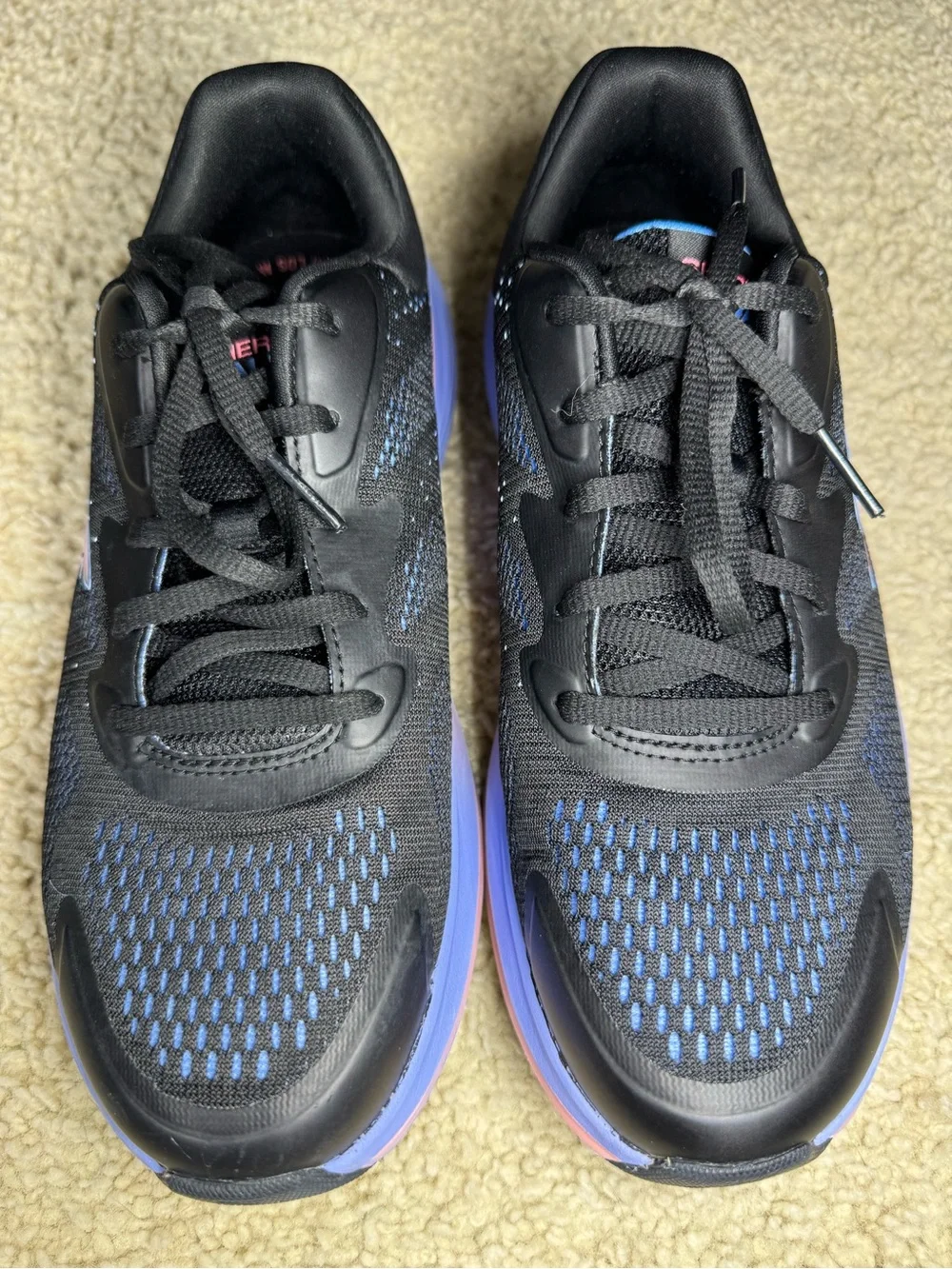Skechers Women's GOwalk Max Walker Washable Slip on Black Multi Color Size7.5